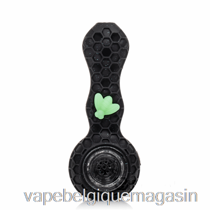 Vape Juice Cuillère En Silicone Stratus Bee Panthère Brillante (noir Pailleté / Abeille Verte Uv)